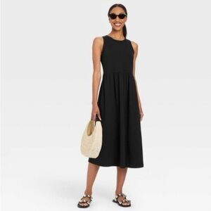 a new day Sleeveless Midi Black Dress 🖤